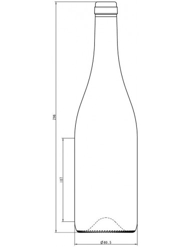 75CL BG CARACTERE L+G 63MM